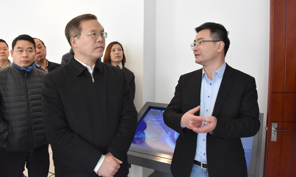 杭州市委常委、余杭区委书记毛溪浩一行光临我司调查调研